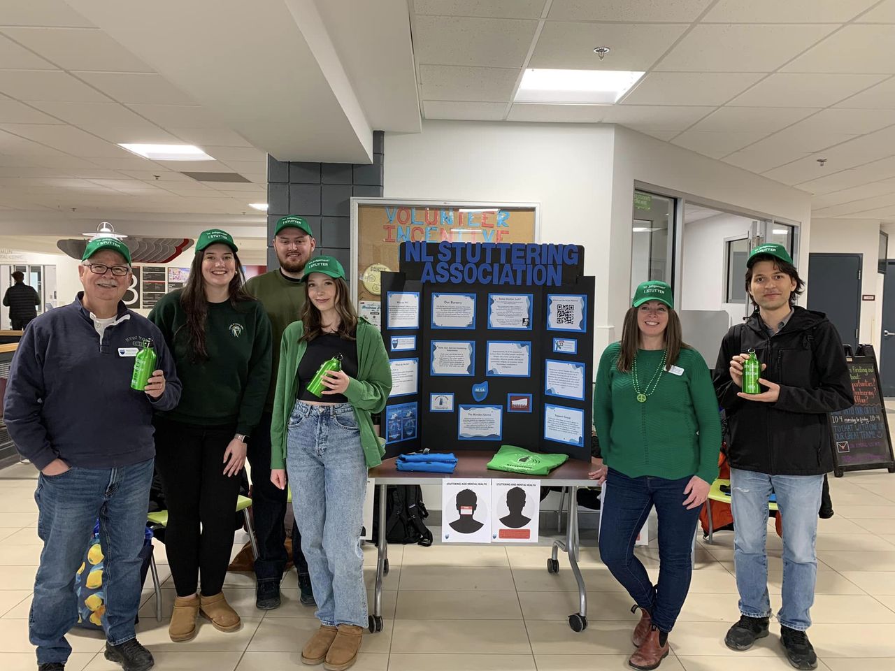 MUN Students with display