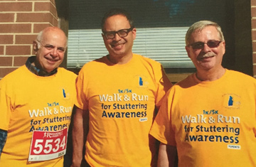 Bob (left) at the annual Fundraiser Walkathon